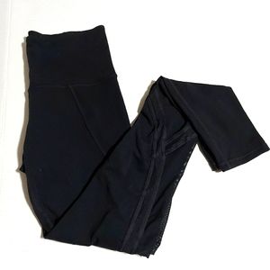 Athleta Mesh Ribbon Leggings Full Length Size Small